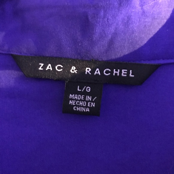 Blue button down top. - Picture 3 of 5